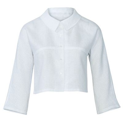 Střih Burda 5887, návod k šití: košilová halenka