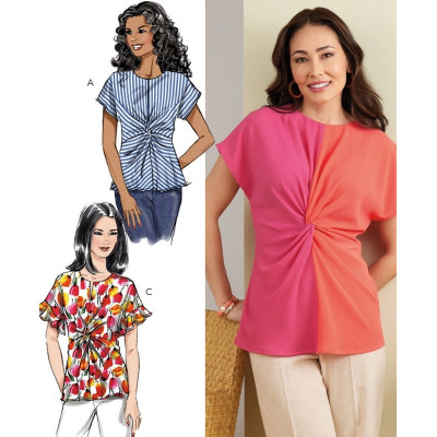 Střih Butterick 6899 halenka s twistem