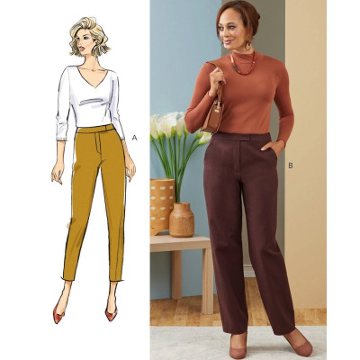 Střih Butterick 6910 kalhoty s rovnými nohavicemi