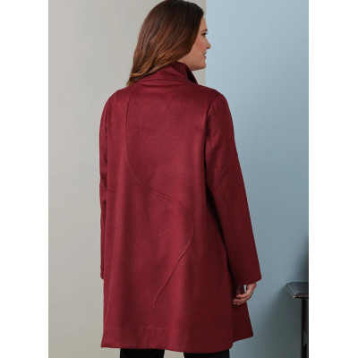 Střih Butterick 6919 áčkový kabát