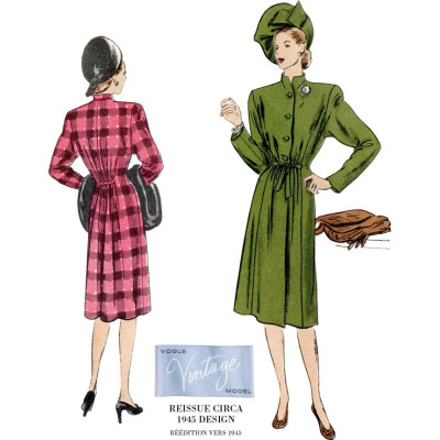 Střih Vogue 1903 Vintage kabát (rok 1945)