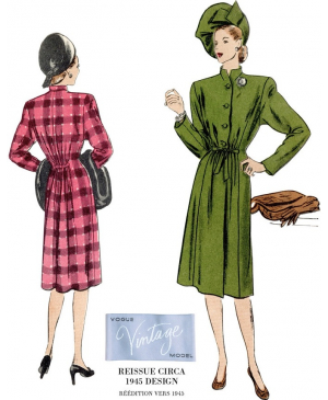 Střih Vogue 1903 Vintage kabát (rok 1945)