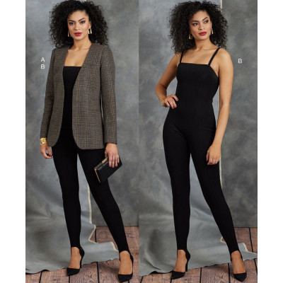 Střih Vogue 1913 blejzr, overal na ramínka