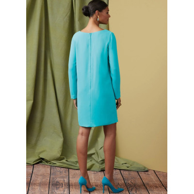 Střih Vogue 1920 rovné nabírané šaty, Claire Shaeffer