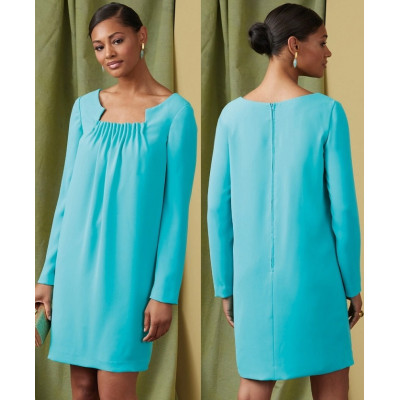 Střih Vogue 1920 rovné nabírané šaty, Claire Shaeffer