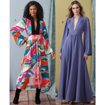 Střih Vogue 1921 empírové šaty