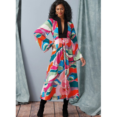 Střih Vogue 1921 empírové šaty