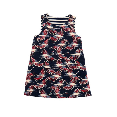 Střih Burda 9238, návod k šití: áčkové šaty pro dívky