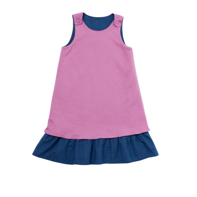 Střih Burda 9238, návod k šití: áčkové šaty pro dívky