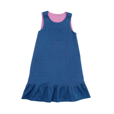 Střih Burda 9238, návod k šití: áčkové šaty pro dívky