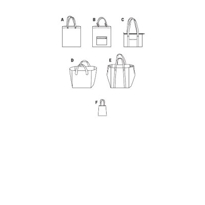 Střih Burda číslo 7158 kabelka, taška, shopper