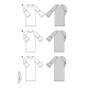 Střih Burda 5875, návod k šití: tričkové šaty s dlouhým rukávem