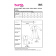 Střih Burda 5865, návod k šití: halenkové šaty, tunika
