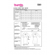 Střih Burda 5861, návod k šití: pouzdrové šaty, šaty s detailem mašle