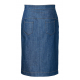 Střih Burda 5857, návod k šití: propínací sukně, džínová sukně, rovná sukně