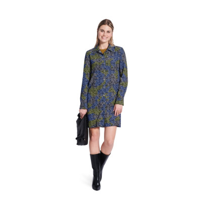 Střih Burda 5854, návod k šití: košilové šaty, džínové šaty