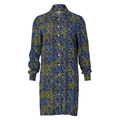 Střih Burda 5854, návod k šití: košilové šaty, džínové šaty