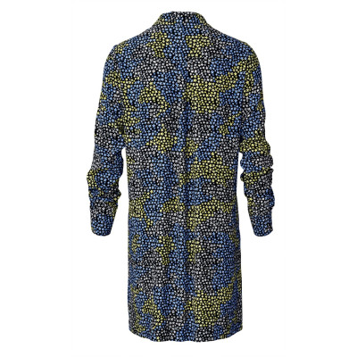 Střih Burda 5854, návod k šití: košilové šaty, džínové šaty