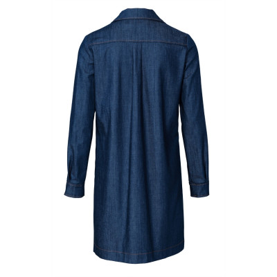 Střih Burda 5854, návod k šití: košilové šaty, džínové šaty