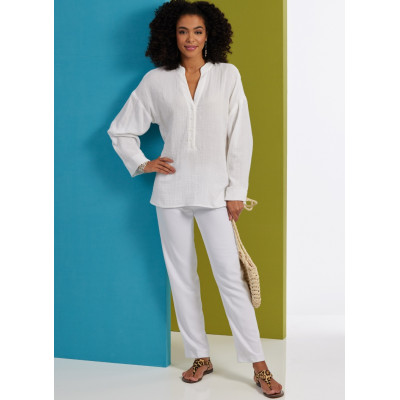 Střih Butterick 6929 volná košile, tunika