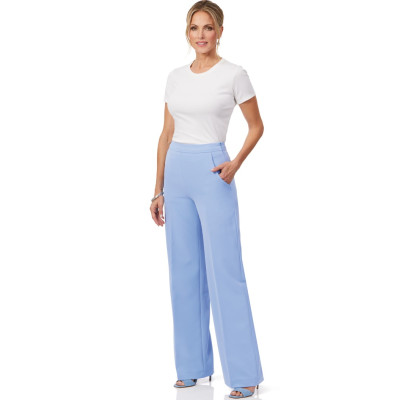 Střih Butterick 6933 dámský kalhotový kostým, zvonová sukně s gumou v pase