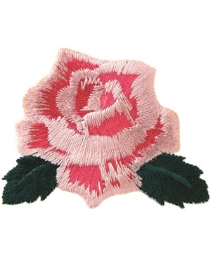 Nažehlovací obrázek růže růžový květ 4,8 x 4,6 cm Monoquick