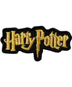 Nažehlovací obrázek Harry Potter nápis licence Warner Bros. 7 x 3,5 cm Monoquick