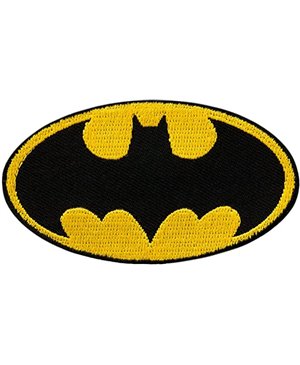 Nažehlovací obrázek Batman logo licence DC 8 x 4 cm Monoquick