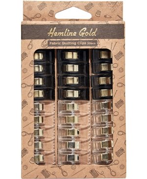 Kolíčky na látky 30 ks Hemline Gold