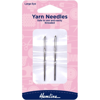 Kovové jehly na vlnu s velkým ouškem 2 ks Hemline