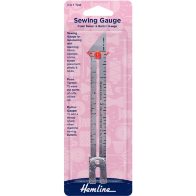 Měřidlo na šití a pletení Hemline
