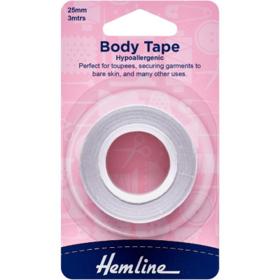 Lepící páska na tělo 3 m BODY Tape, lepící páska do dekoltu Hemline