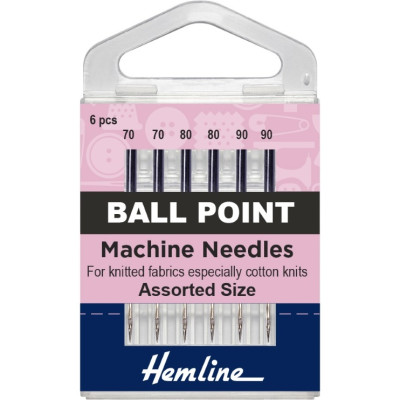 Jehly do šicího stroje na úplet, žerzej 70-90 5 ks Hemline