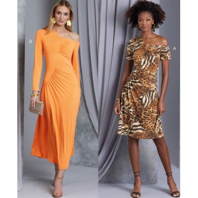 Střih Vogue 1968 nabírané úpletové šaty