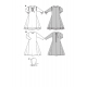 Střih Burda číslo 9473 dětské středověké šaty, čepec