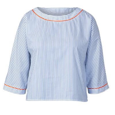 Střih Burda 5843, návod k šití: halenka, tričko se zavazováním