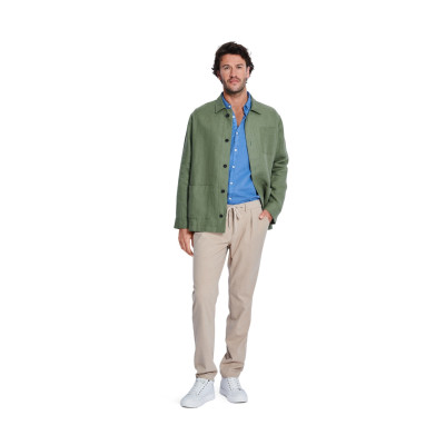 Střih Burda 5842, návod k šití: pánská košile, pánská svrchní košile, lněná košile