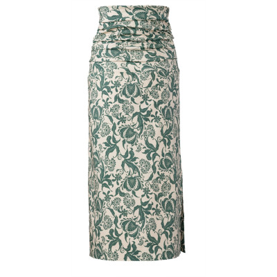 Střih Burda 5837, návod k šití: dlouhá sukně, sukně s volánem