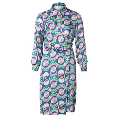 Střih Burda 5826, návod k šití: košilové šaty, zavinovací košilové šaty