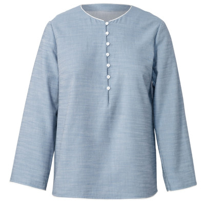 Střih Burda 5822, návod k šití: tunikové šaty s knoflíky, tunika