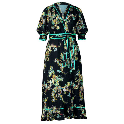 Střih Burda 5819, návod k šití: zavinovací šaty