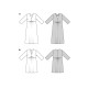 Střih Burda 5816, návod k šití: empírové šaty, volné šaty, maxi šaty
