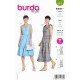 Střih Burda 5813, návod k šití: šaty na ramínka s volánky, balonové šaty