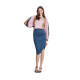 Střih Burda 5811, návod k šití: sukně s gumou v pase a stahováním na boku, mini sukně