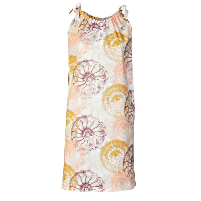 Střih Burda 5810, návod k šití: šaty se zavazovacími ramínky, maxi šaty, mušelínové šaty