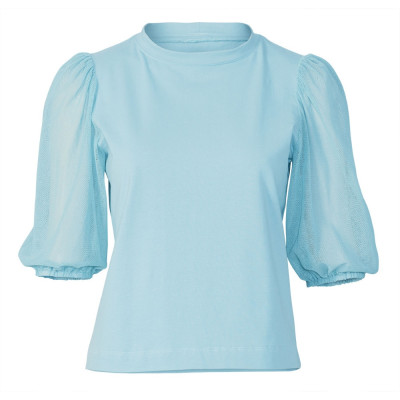 Střih Burda 5809, návod k šití: tričko s balonovými rukávy