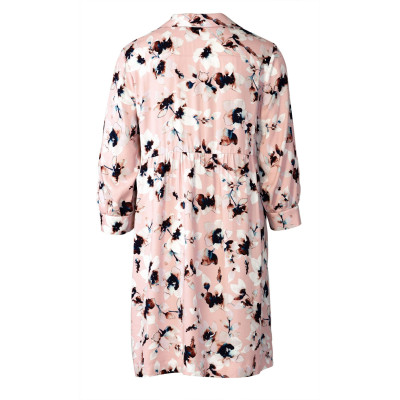 Střih Burda 5802, návod k šití: košilové šaty, nabírané šaty