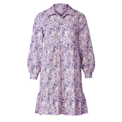 Střih Burda 5802, návod k šití: košilové šaty, nabírané šaty