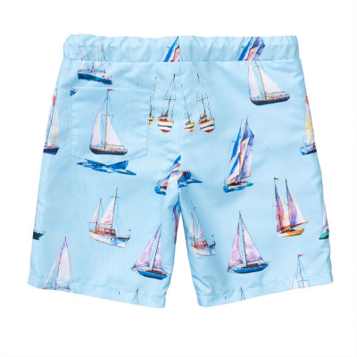 Střih Burda 9224, návod k šití: kalhoty s gumou v pase pro chlapce, kapsáče, šortky, plavky