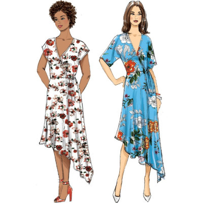 Střih Butterick 6675 zavinovací šaty